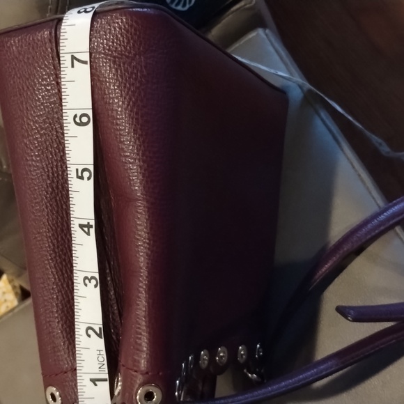 Kate Spade Crossbody Leather Bag Plum - Janell Paloma Purse - Picture 6 of 17